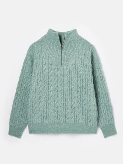 Tabitha Knitted Quarter Zip Jumper<Joules Outlet