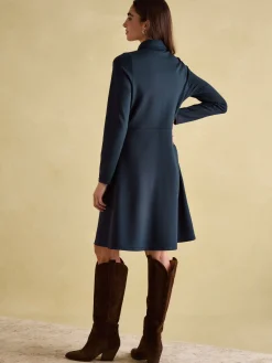 Tallie Long Sleeve Jersey Ponte Dress<Joules Best