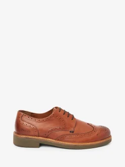Tan Brown Leather Brogues<Joules Discount