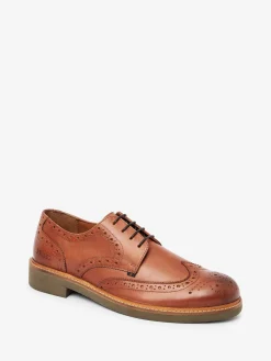Tan Brown Leather Brogues<Joules Discount