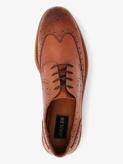 Tan Brown Leather Brogues<Joules Discount
