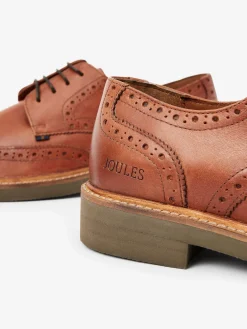 Tan Brown Leather Brogues<Joules Discount