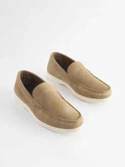 Tan Suede Apron Loafers<Joules Clearance