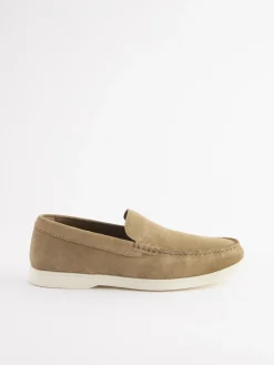 Tan Suede Apron Loafers<Joules Clearance