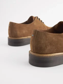 Tan Suede Classic Derby Shoes<Joules New