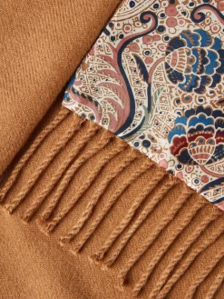 Templeton Silk and Wool Blend Double Sided Scarf<Joules