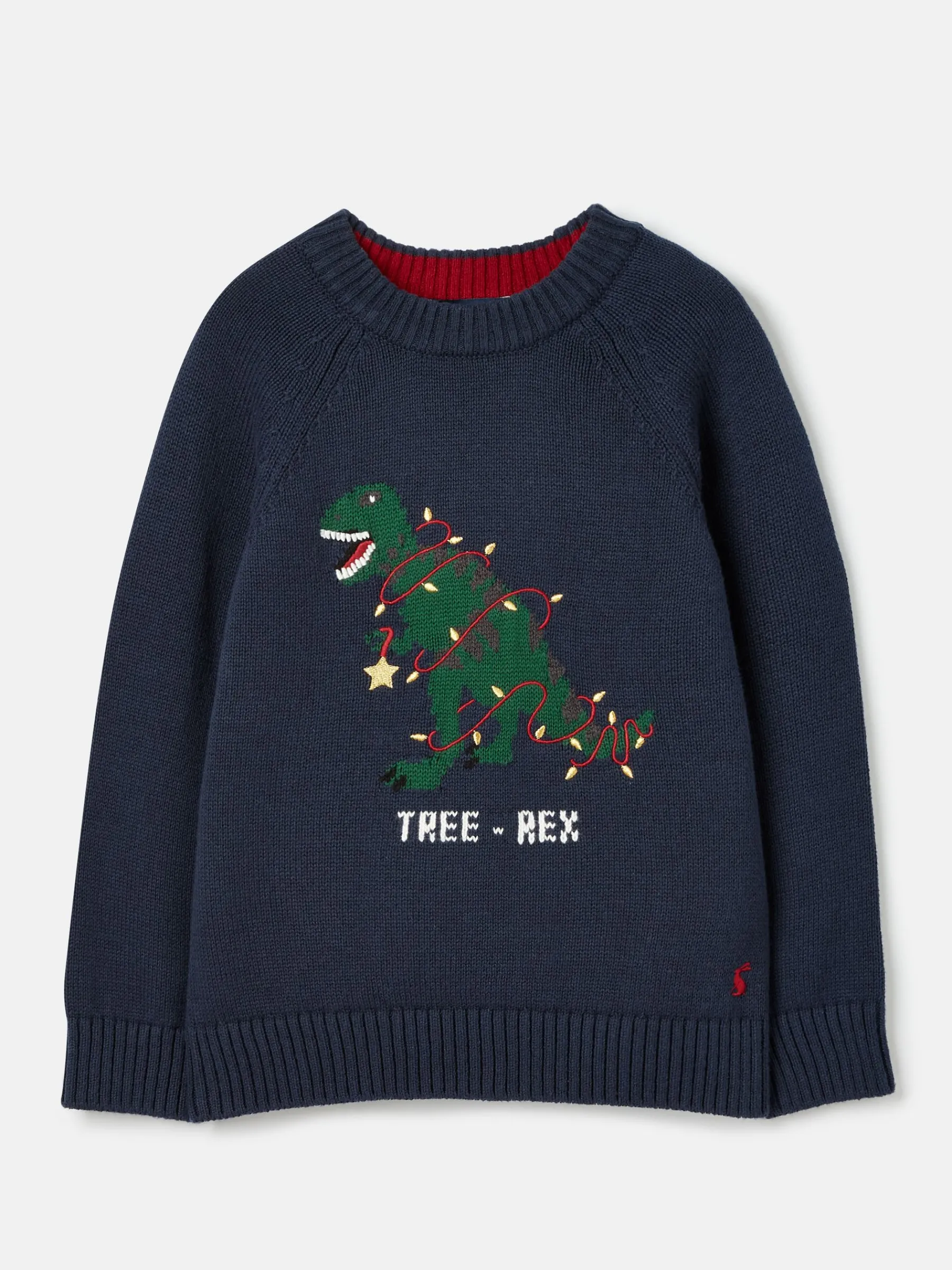 The Cracking Knit Navy Blue Festive Knitted Jumper<Joules Sale