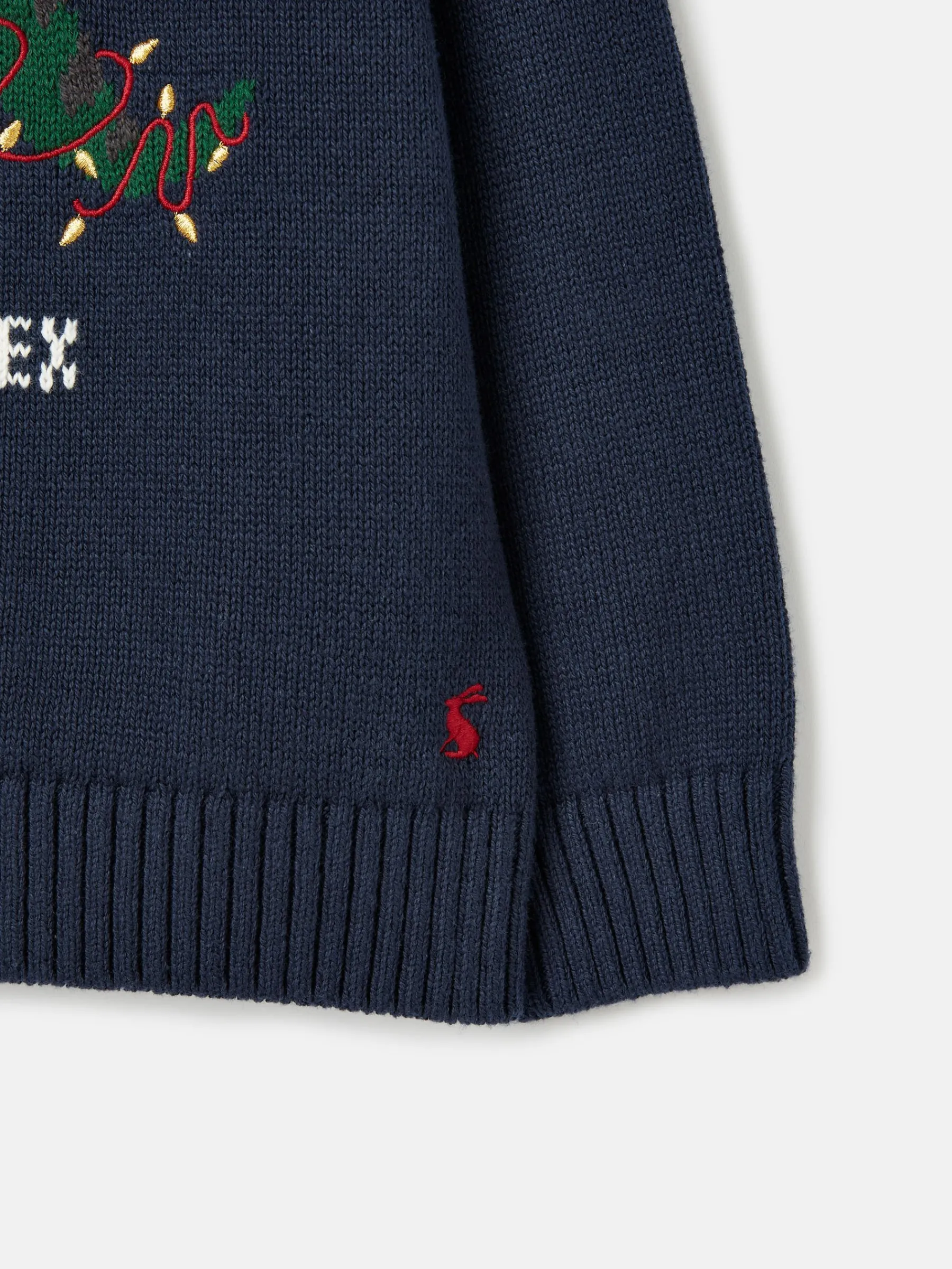 The Cracking Knit Navy Blue Festive Knitted Jumper<Joules Sale