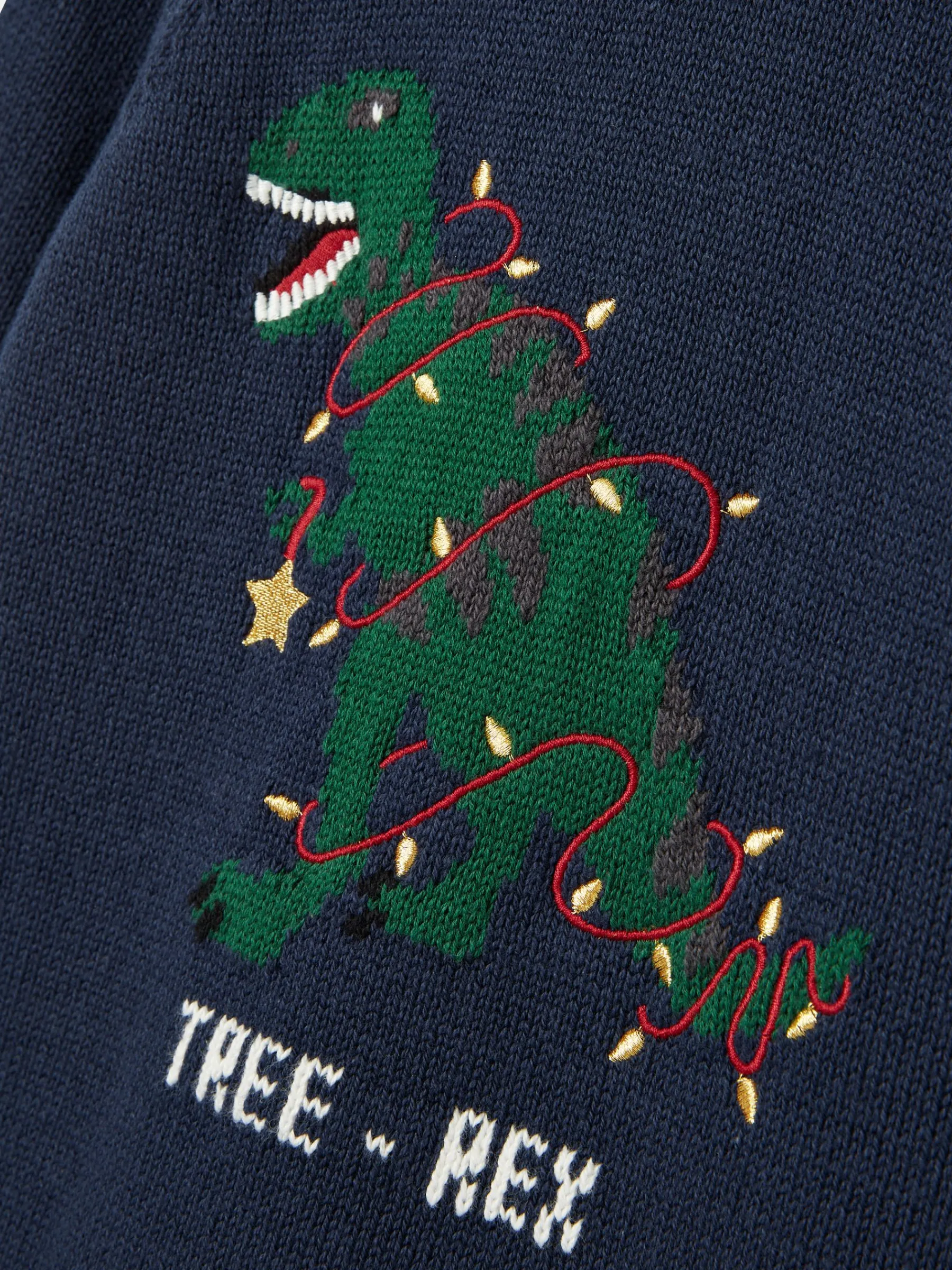 The Cracking Knit Navy Blue Festive Knitted Jumper<Joules Sale