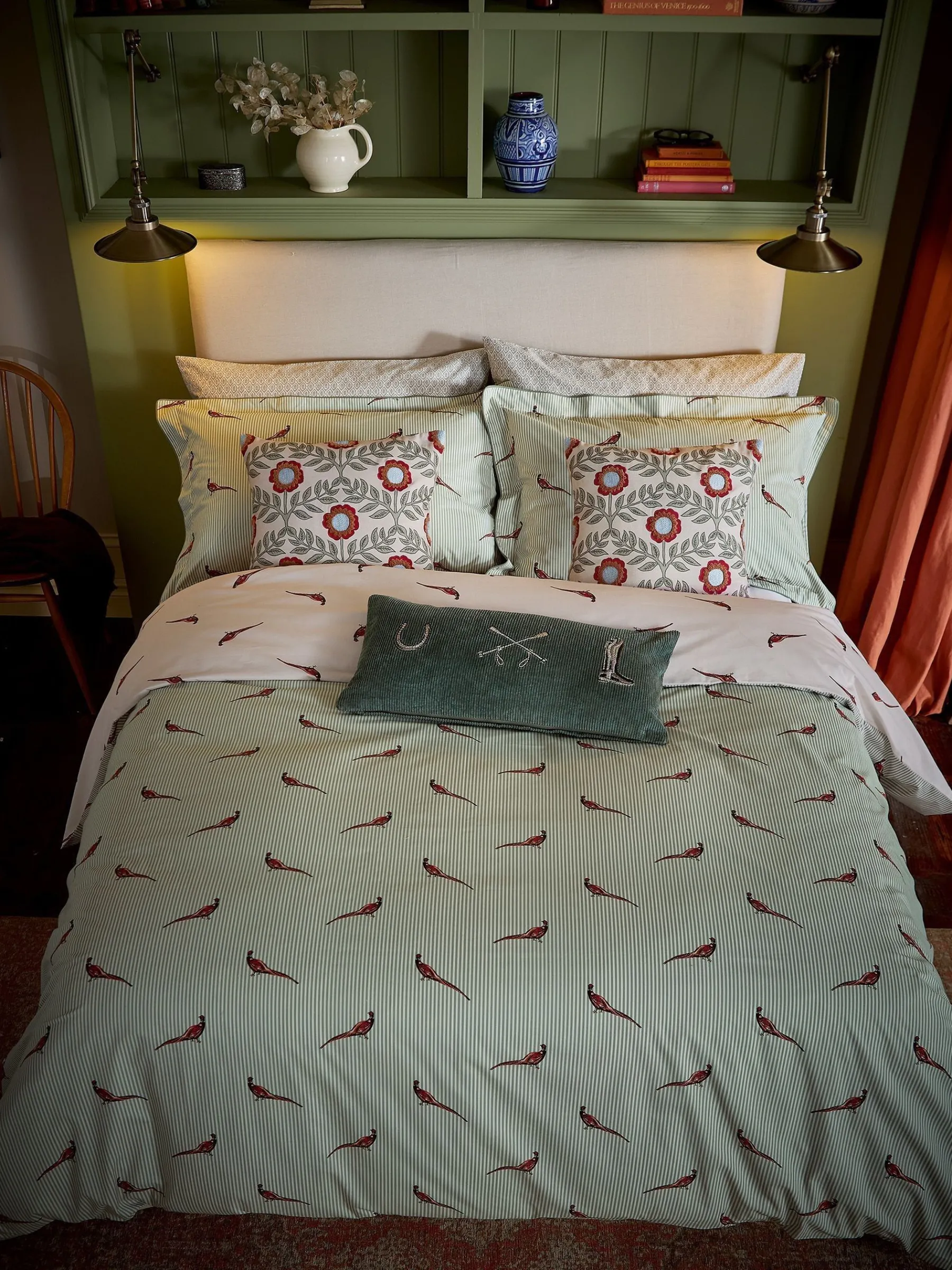 The Pheasant 100% Cotton Pheasant Bedding Set<Joules Clearance