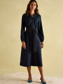 Thea Ponte Long Sleeve Dress<Joules Outlet