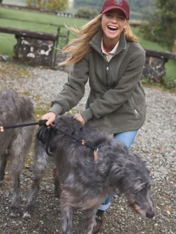 Thurleston Khaki Green Borg Fleece<Joules Clearance