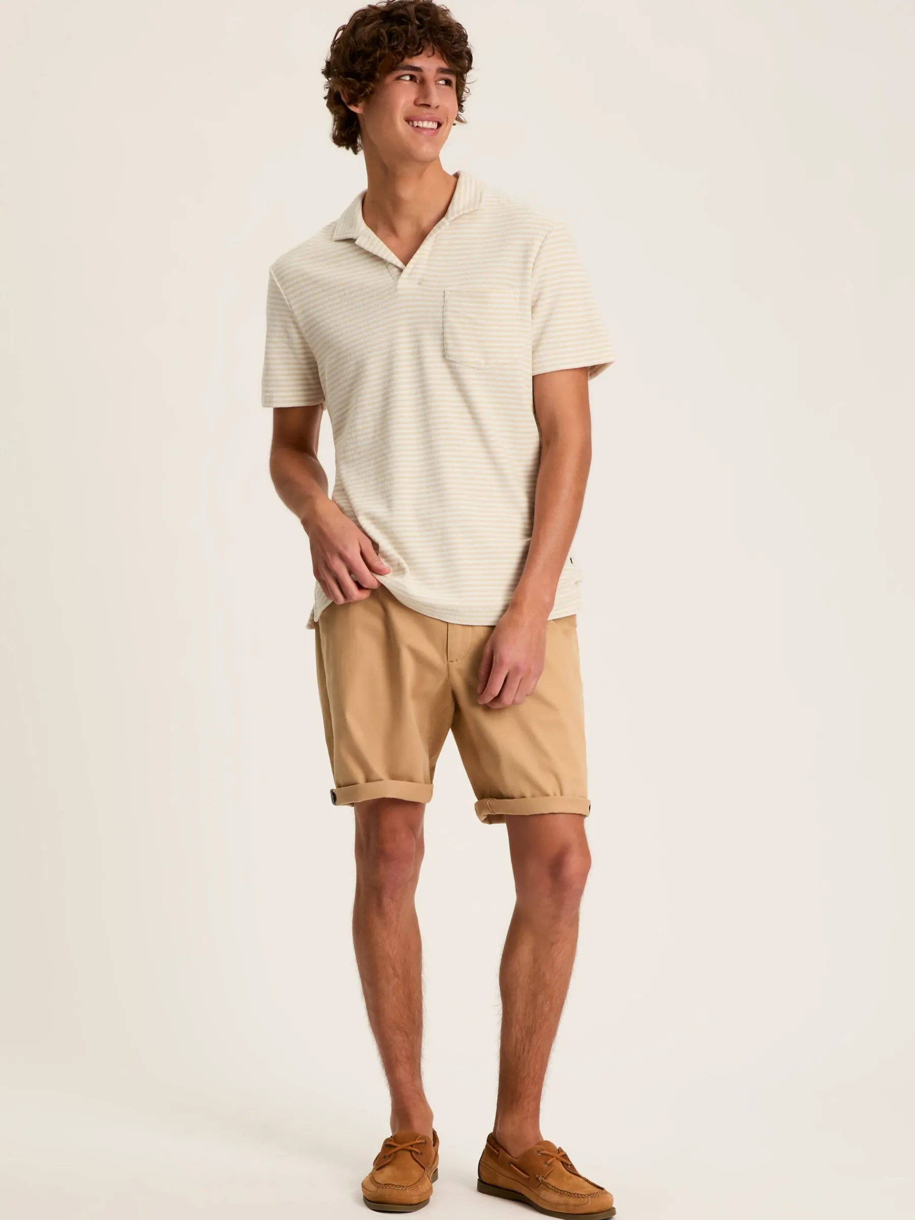 Towelling Striped Polo Shirt<Joules Discount