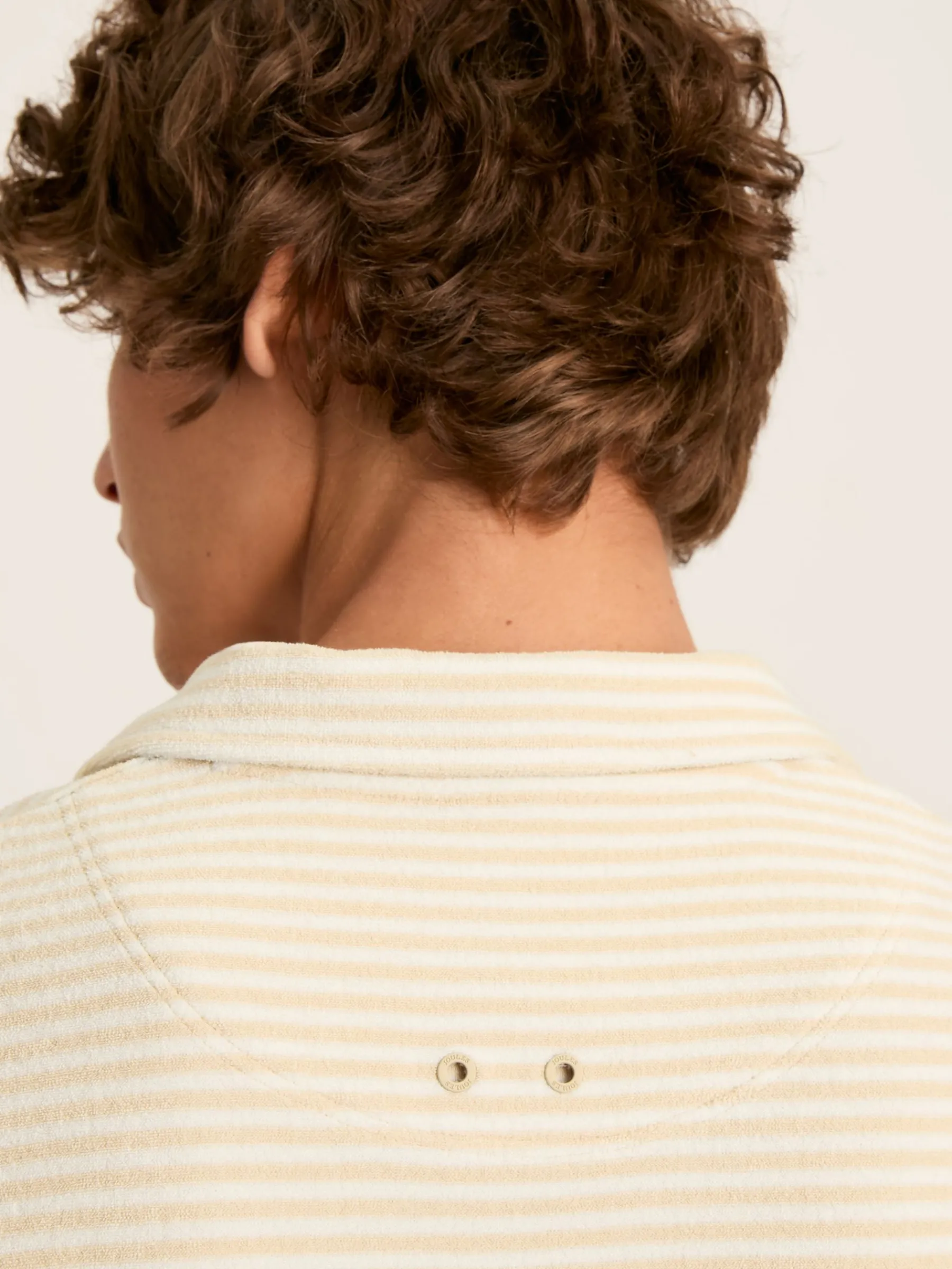 Towelling Striped Polo Shirt<Joules Discount