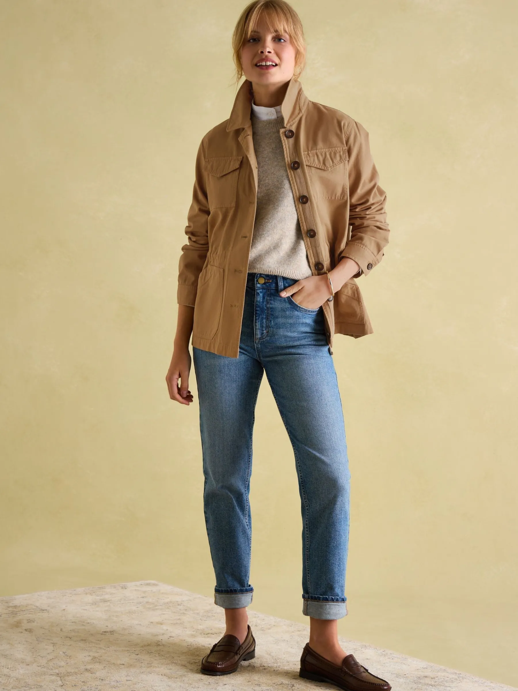 Twyford Tan Brown Safari Jacket<Joules Outlet