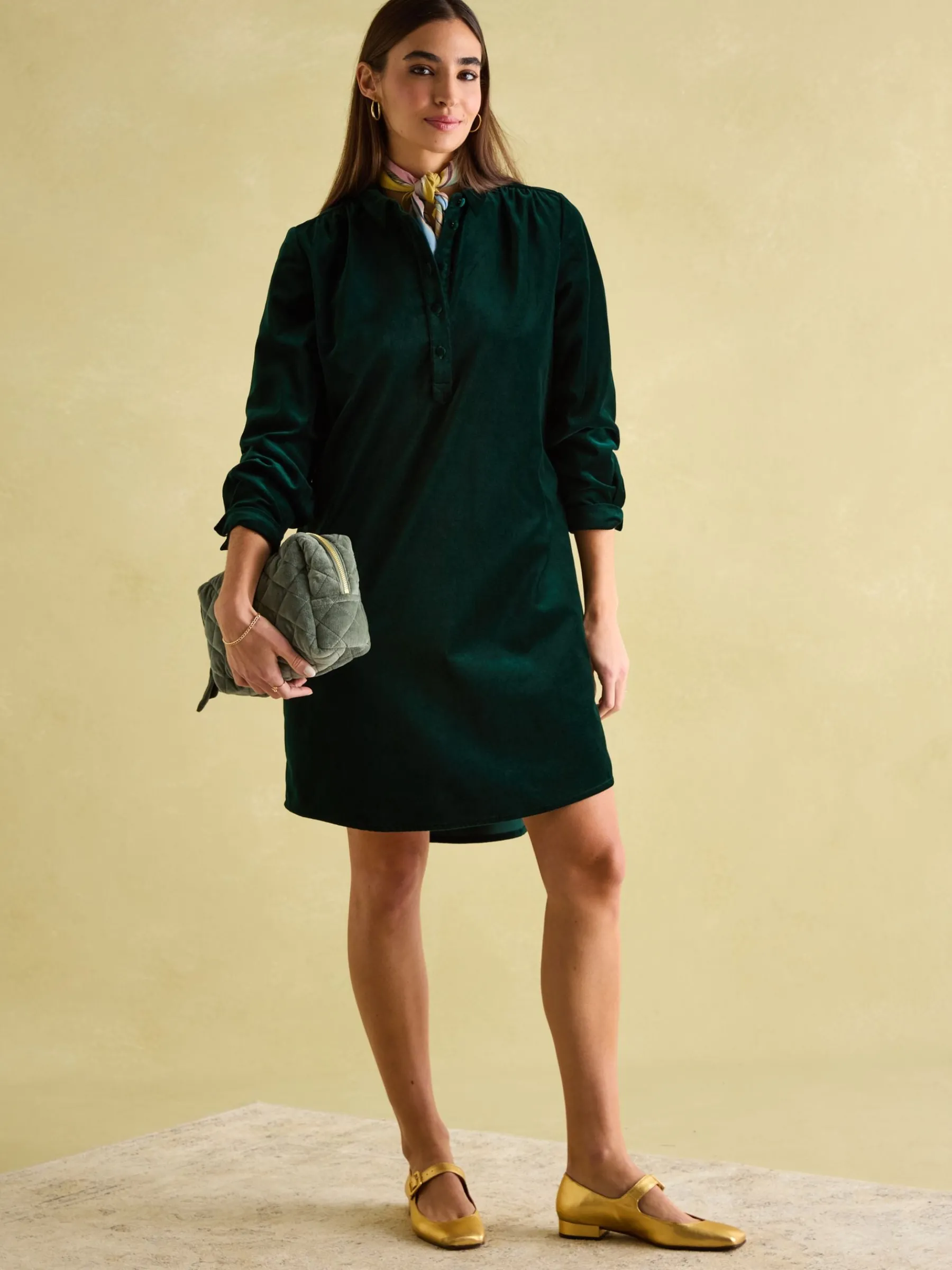 Velvet Marlowe Nehru Collar Shirt Dress<Joules Discount