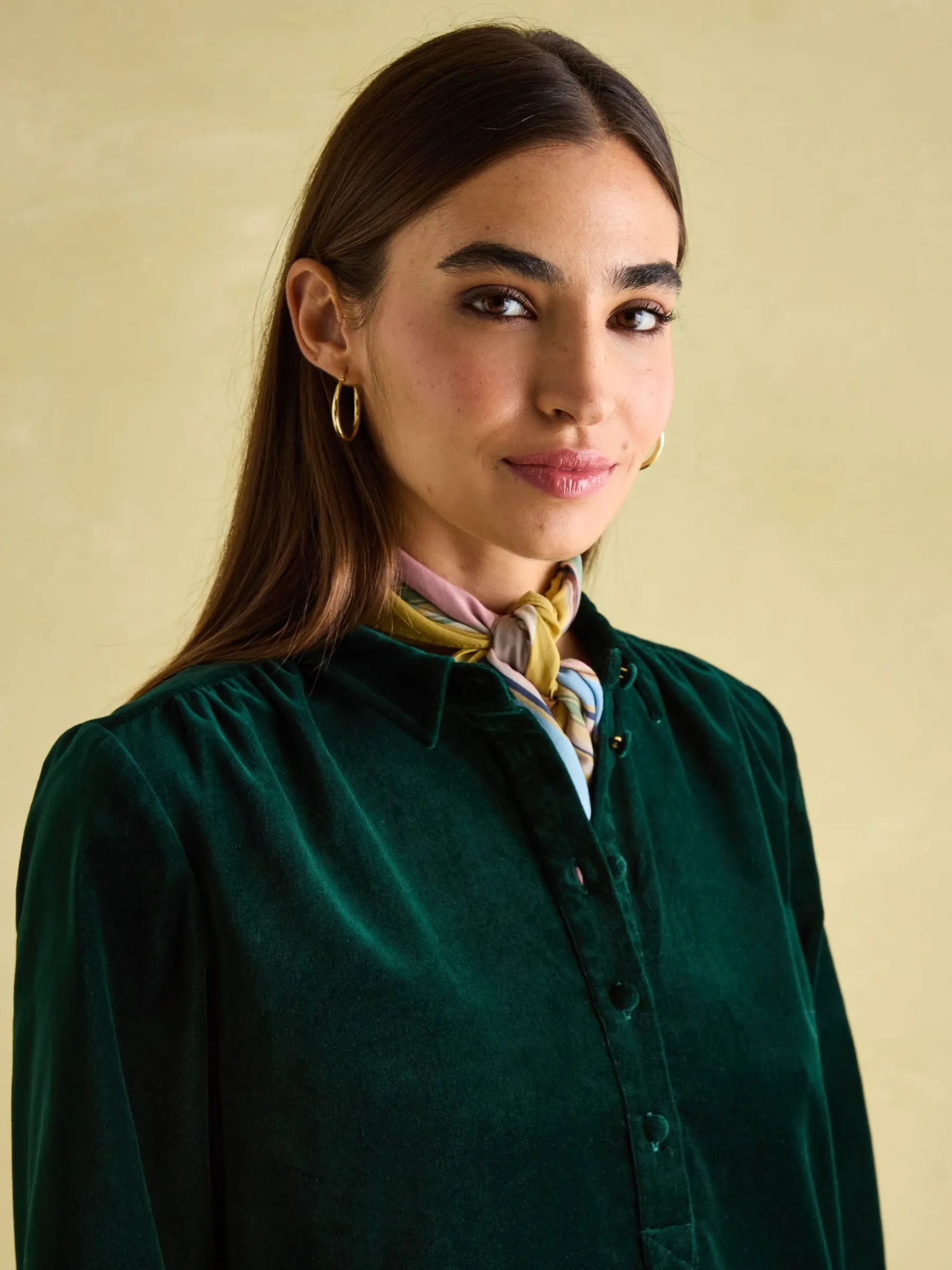 Velvet Marlowe Nehru Collar Shirt Dress<Joules Discount