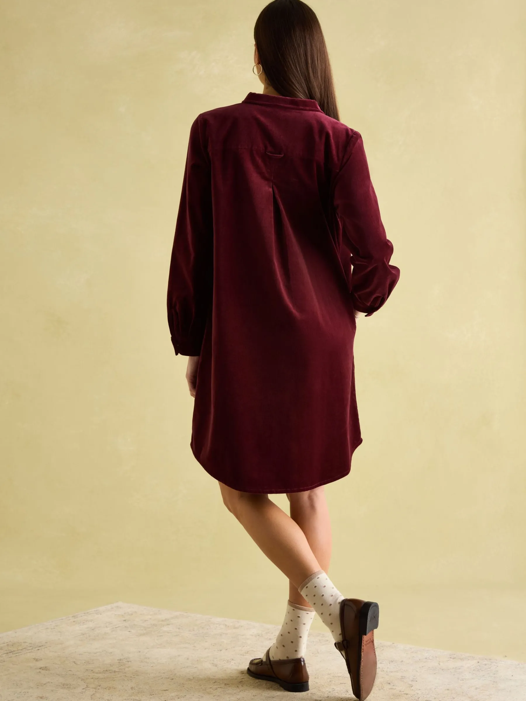 Velvet Marlowe Nehru Collar Shirt Dress<Joules Outlet