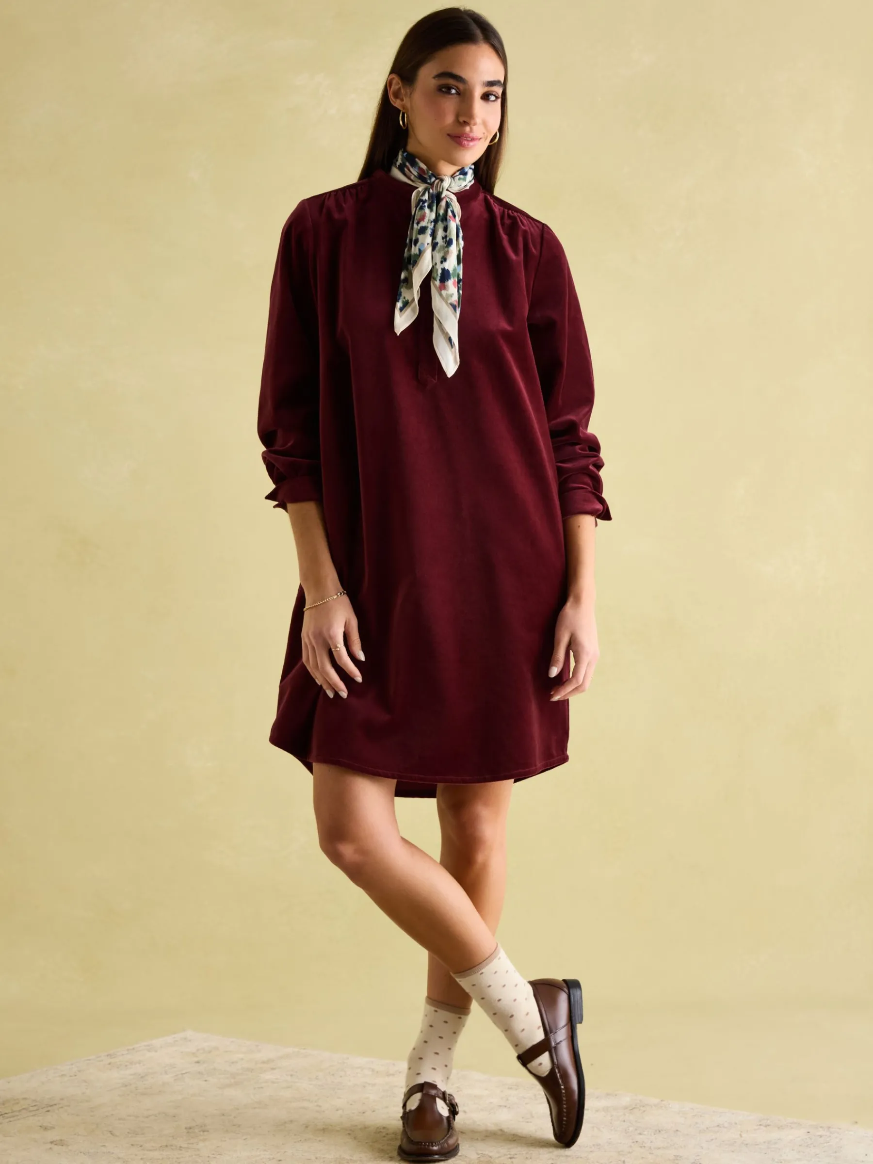 Velvet Marlowe Nehru Collar Shirt Dress<Joules Outlet