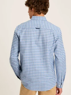 Welford Blue Gingham Cotton Check Shirt<Joules Outlet