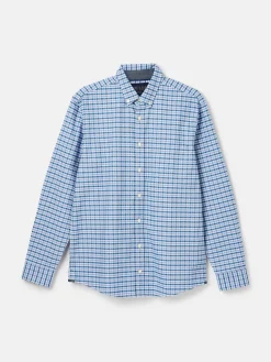 Welford Blue Gingham Cotton Check Shirt<Joules Outlet