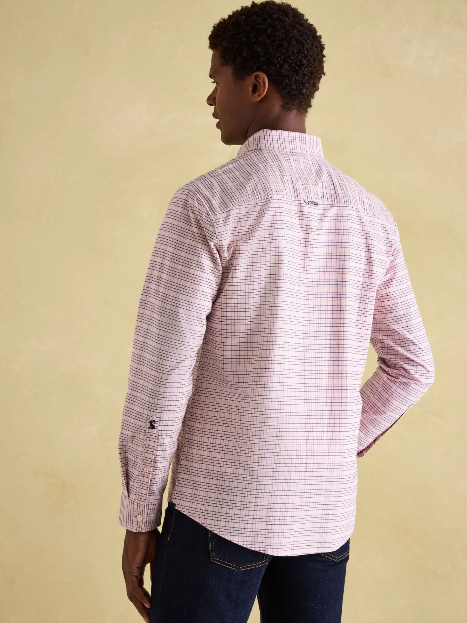 Welford Light Pink Cotton Check Shirt<Joules Discount