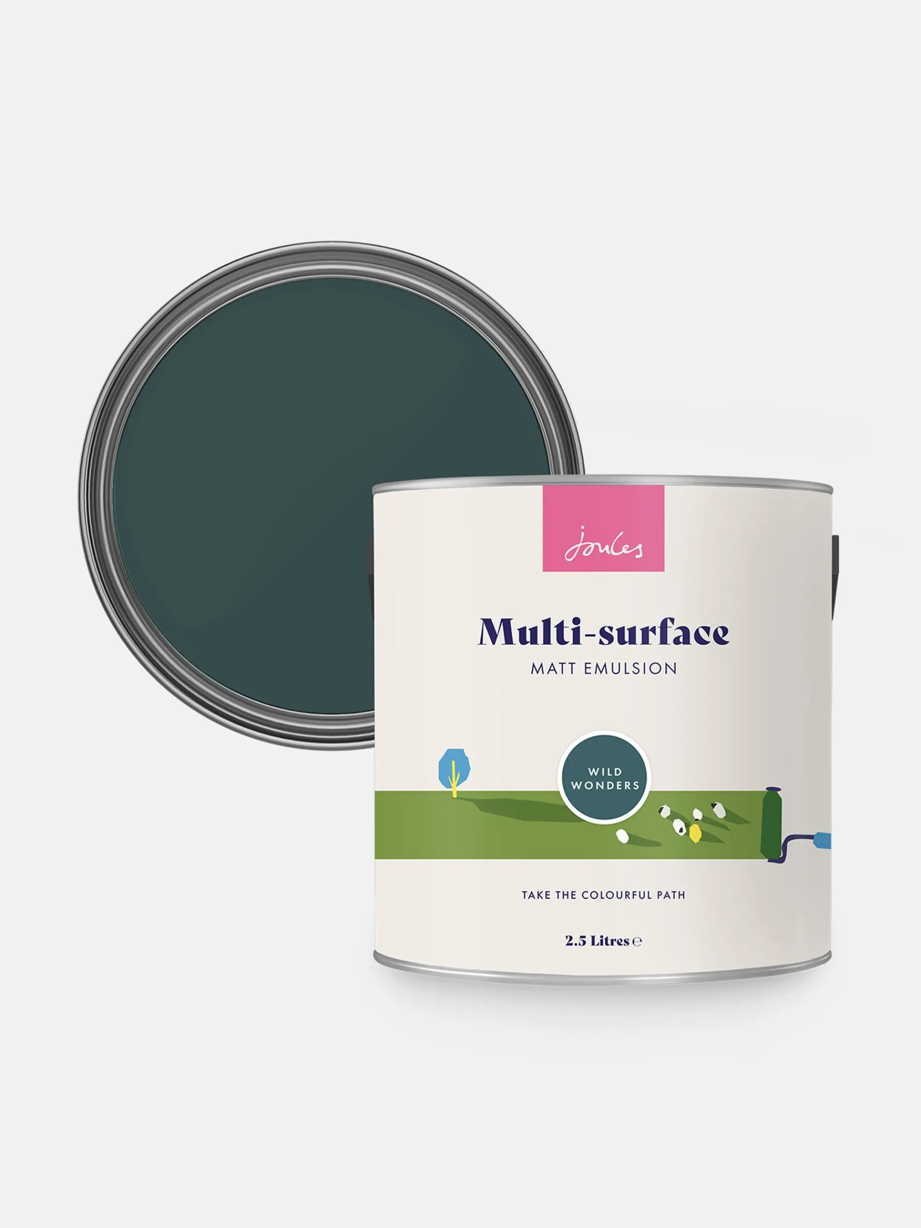 Wild Wanders Blue Surface Matt Emulsion<Joules Discount