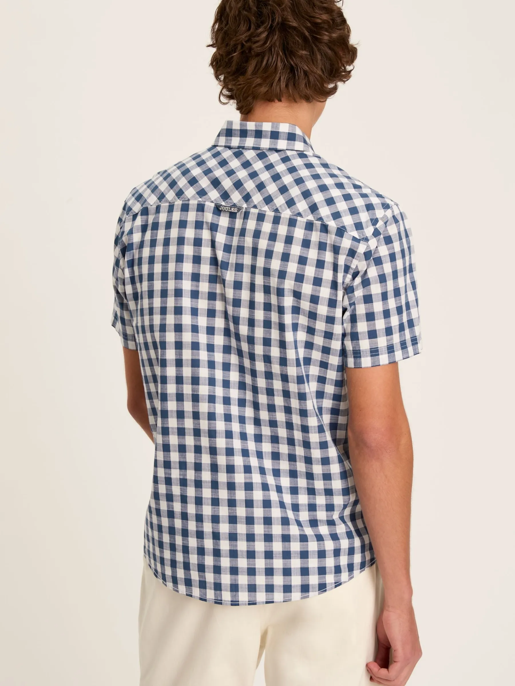 Wilson Gingham Classic Fit Short Sleeve Shirt<Joules New