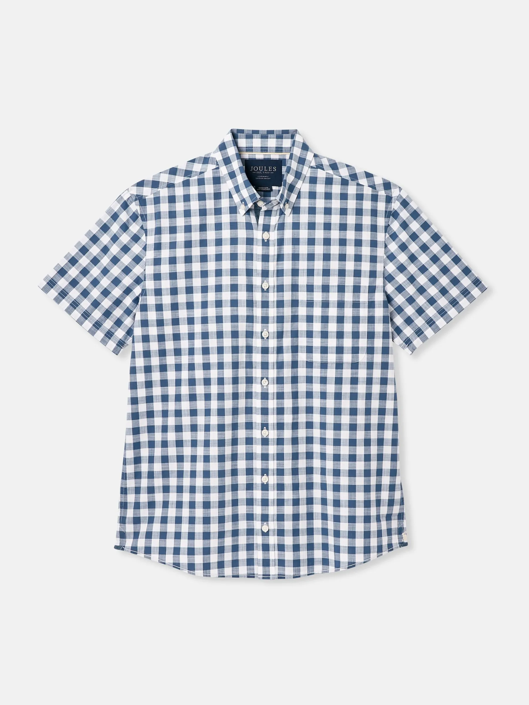 Wilson Gingham Classic Fit Short Sleeve Shirt<Joules New
