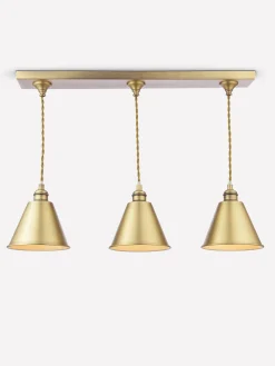 Wollaton Three Bar Brass Ceiling Light<Joules New