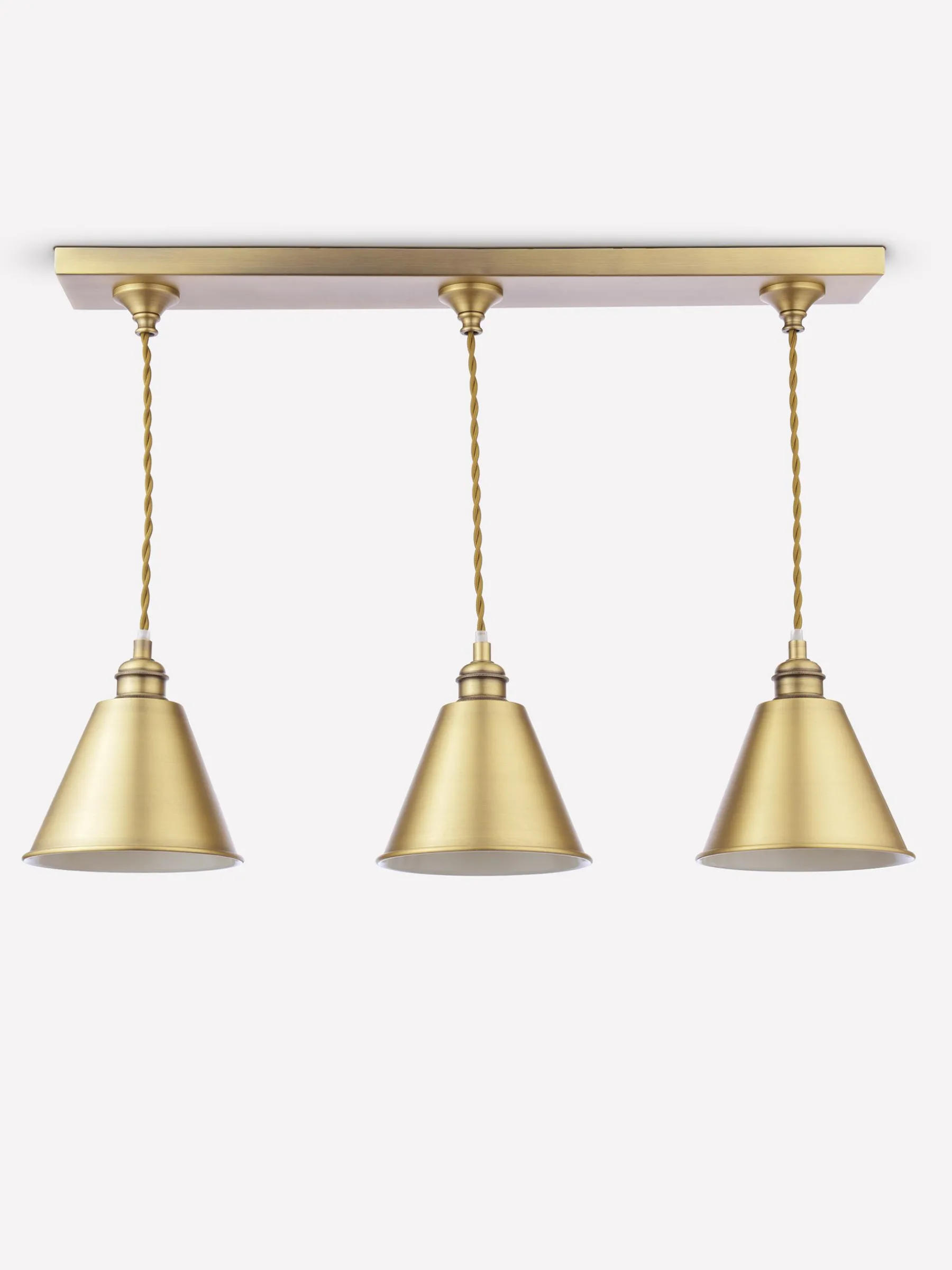 Wollaton Three Bar Brass Ceiling Light<Joules New