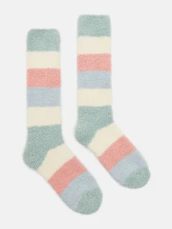 Women's Fluffy Multi Bright Socks (size 4-8)<Joules