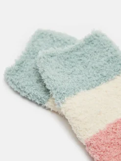 Women's Fluffy Multi Bright Socks (size 4-8)<Joules