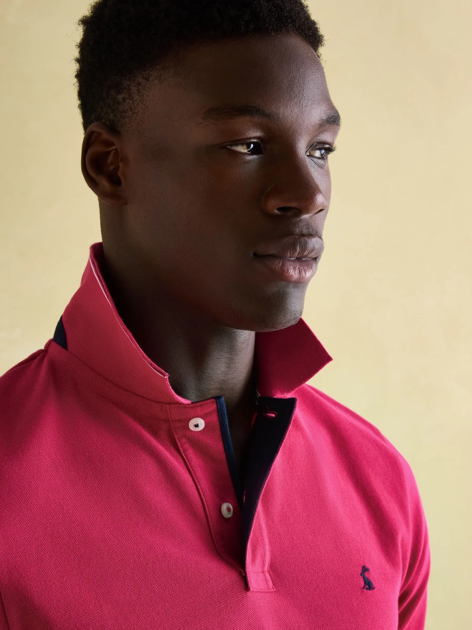 Woody Bright Pink Regular Fit Cotton Pique Polo Shirt<Joules
