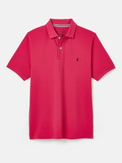 Woody Bright Pink Regular Fit Cotton Pique Polo Shirt<Joules