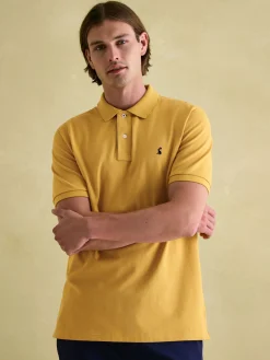 Woody Bright Yellow Regular Fit Cotton Pique Polo Shirt<Joules Outlet