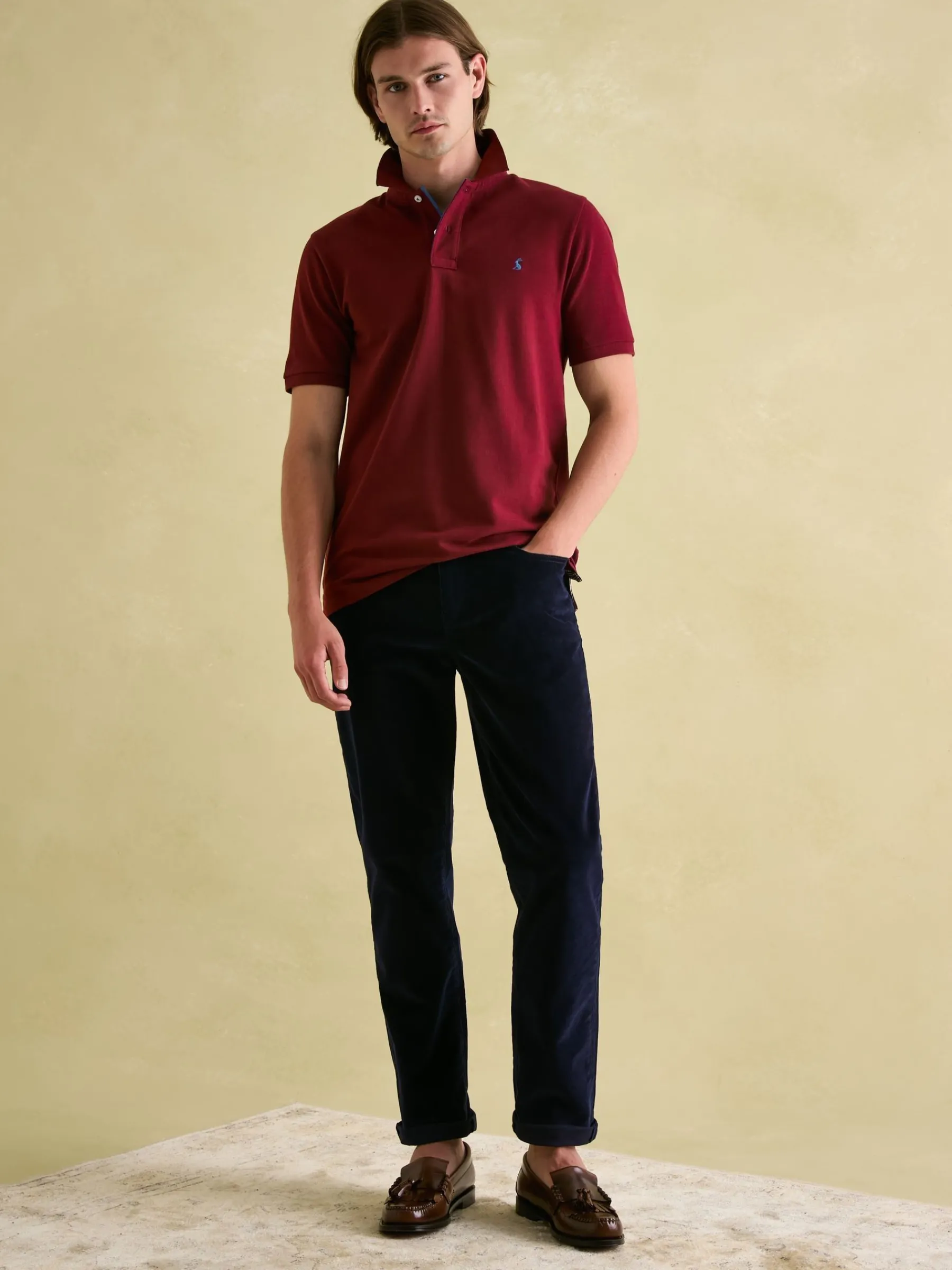 Woody Regular Fit Cotton Pique Polo Shirt<Joules Hot