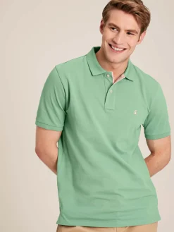Woody Light Green Regular Fit Cotton Pique Polo Shirt<Joules Best