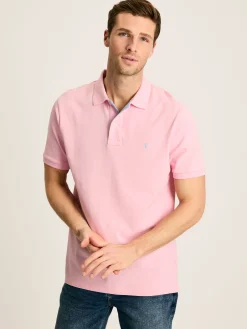 Woody Light Pink Regular Fit Cotton Pique Polo Shirt<Joules Outlet