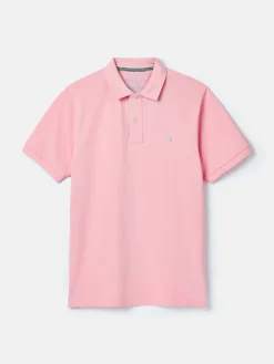 Woody Light Pink Regular Fit Cotton Pique Polo Shirt<Joules Outlet