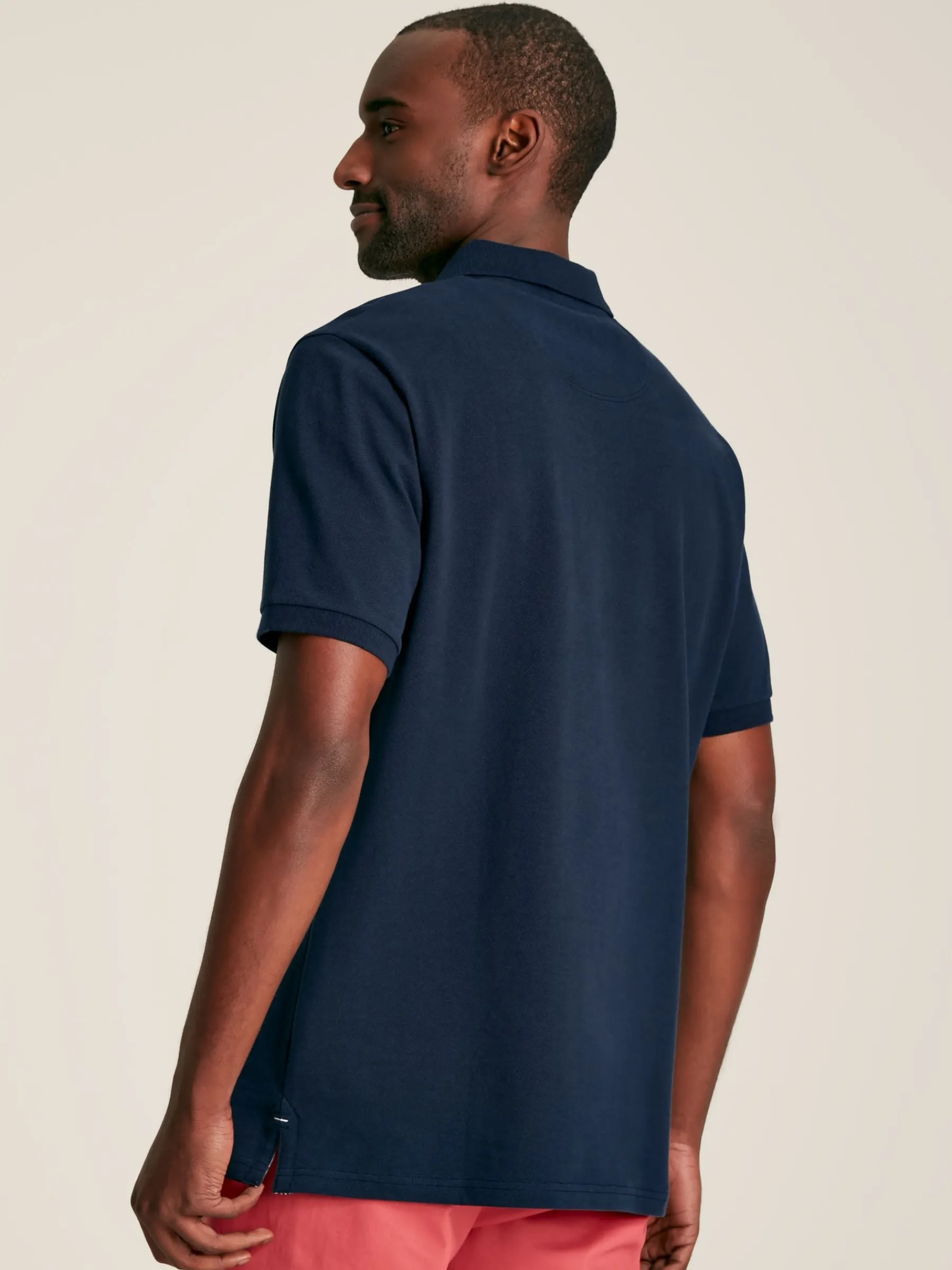 Woody Navy Blue Regular Fit Cotton Pique Polo Shirt<Joules Discount