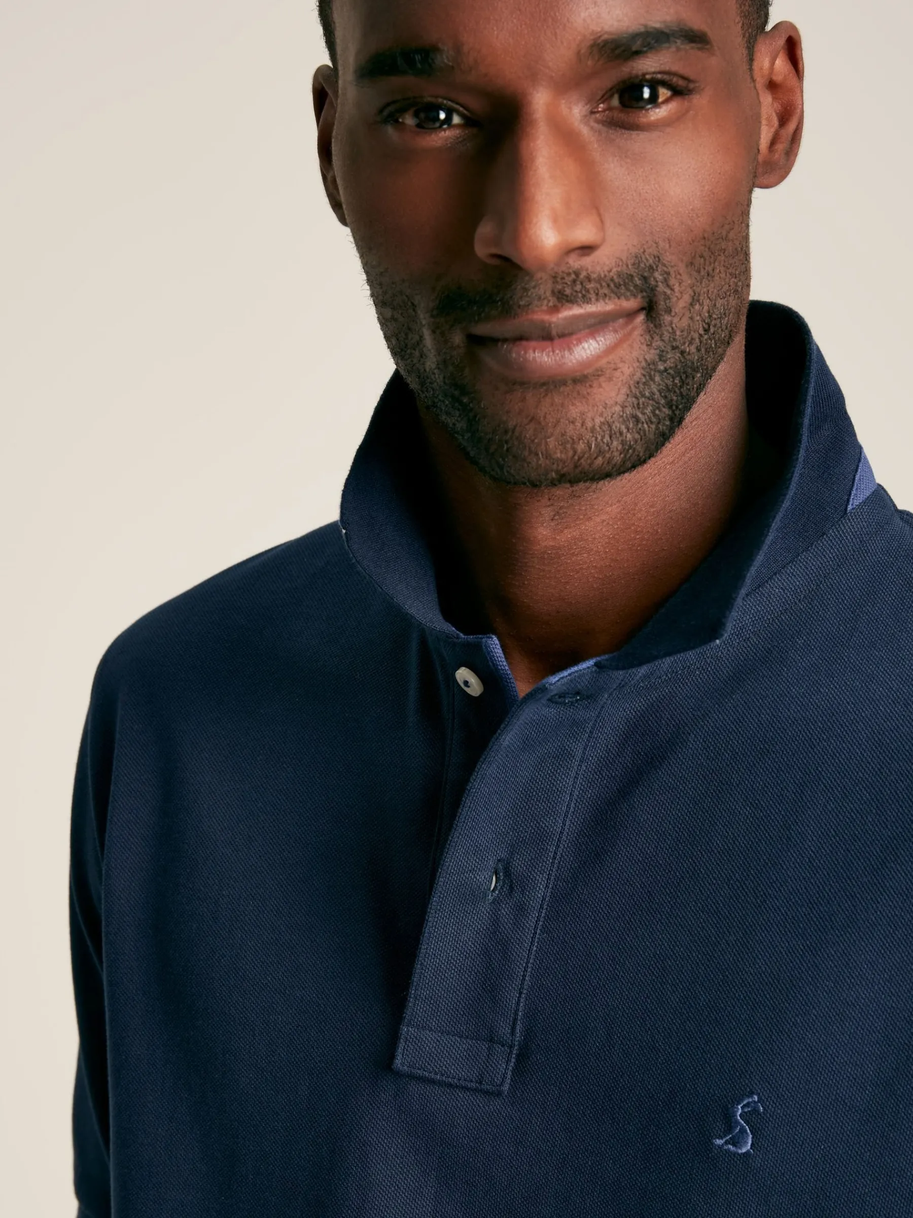 Woody Navy Blue Regular Fit Cotton Pique Polo Shirt<Joules Discount