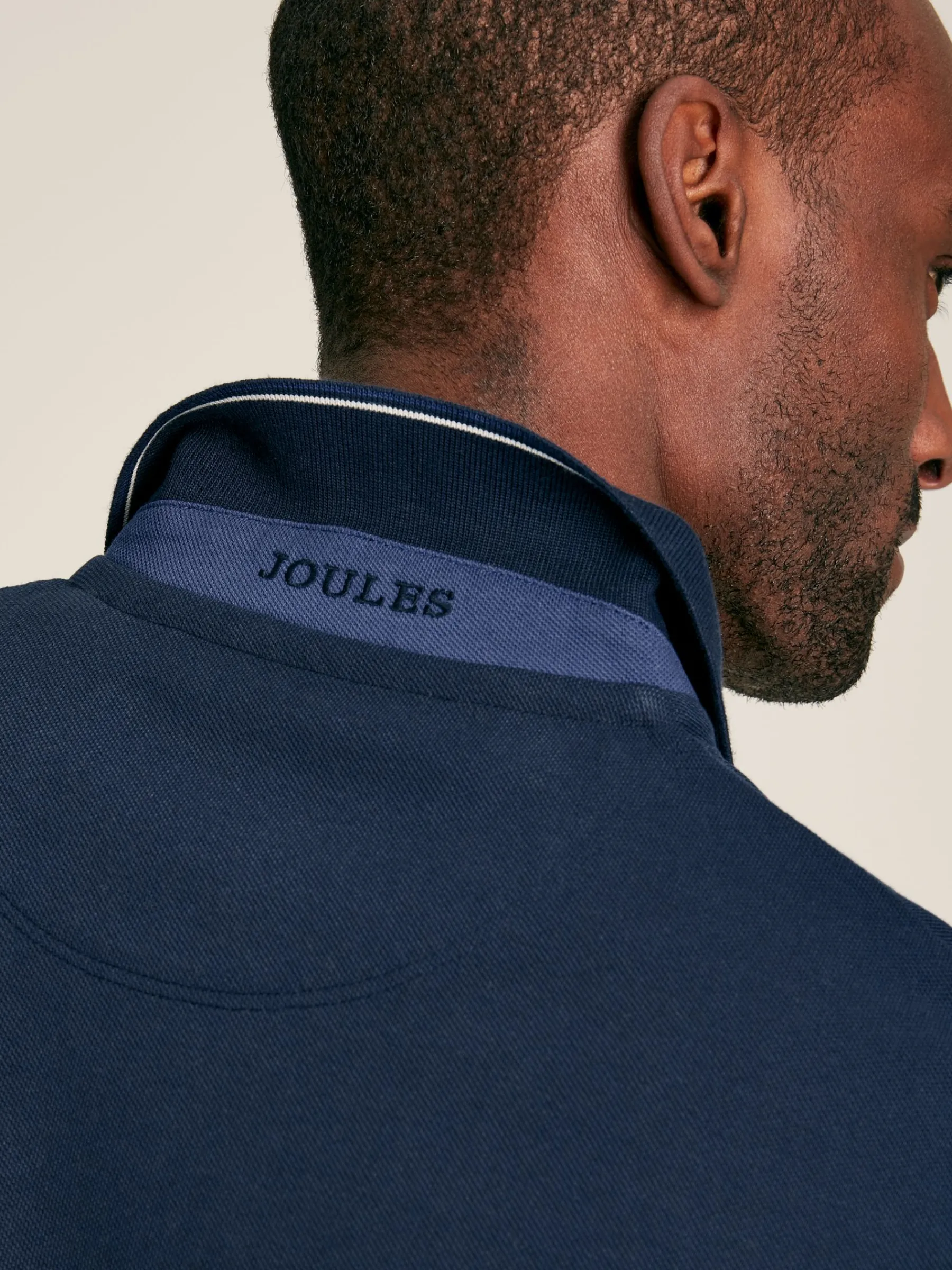 Woody Navy Blue Regular Fit Cotton Pique Polo Shirt<Joules Discount