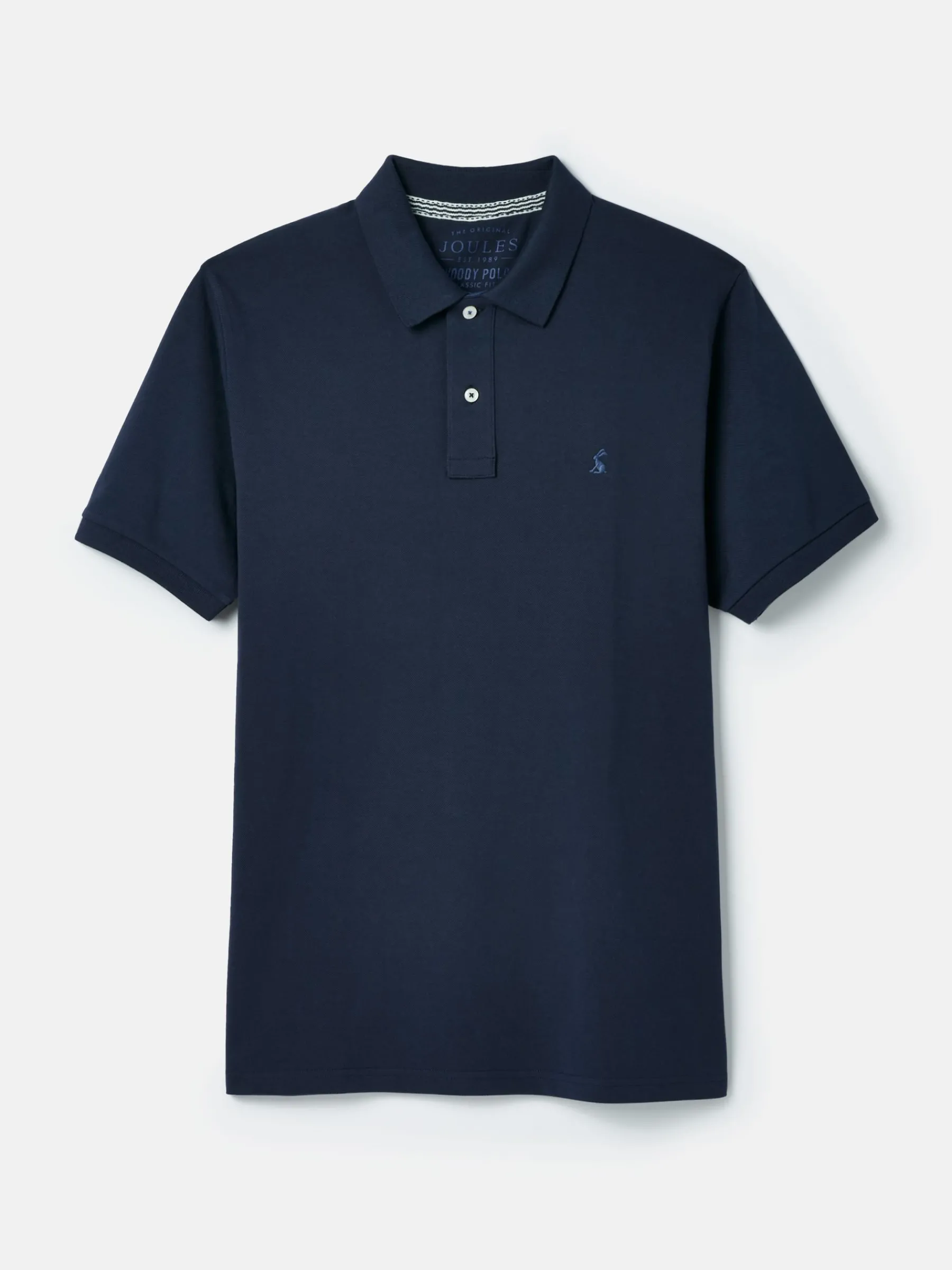 Woody Navy Blue Regular Fit Cotton Pique Polo Shirt<Joules Discount