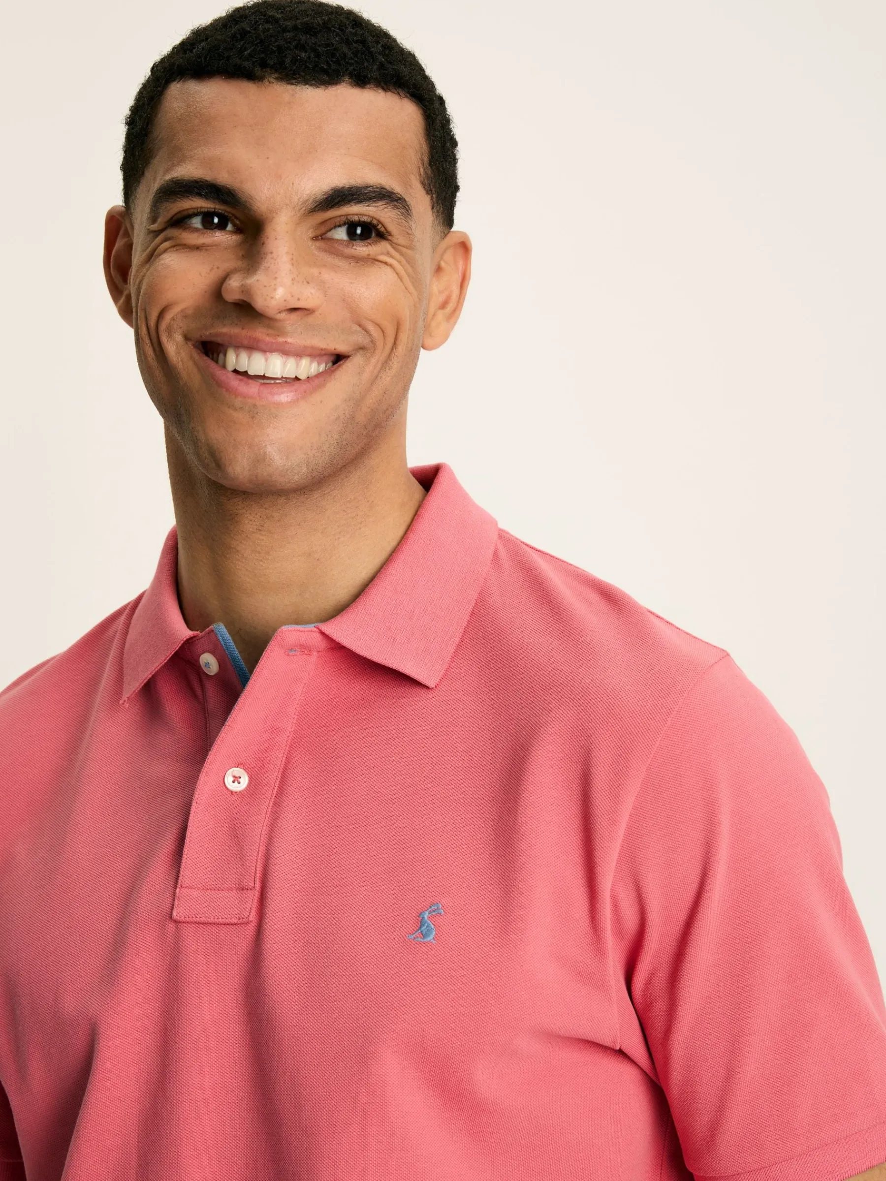 Woody Soft Pink Regular Fit Cotton Pique Polo Shirt<Joules Discount