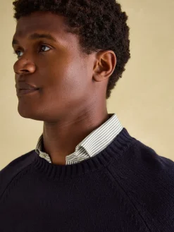 4x4 Navy Applique Crew Neck Jumper<Joules New